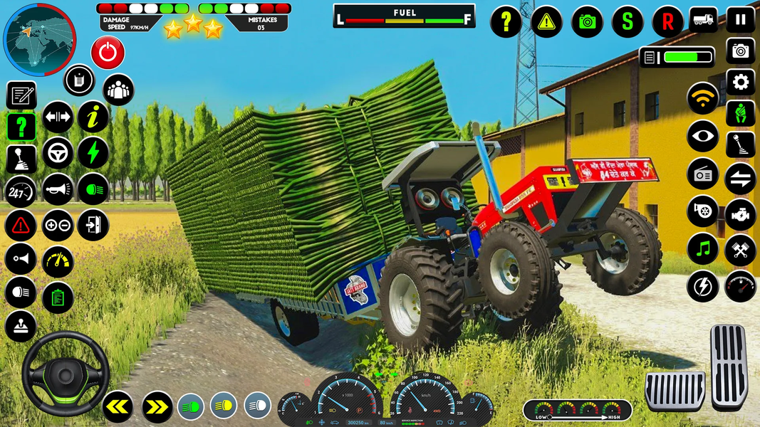 Indian Tractor Tochan Game 3d - Gameplay image of android game
