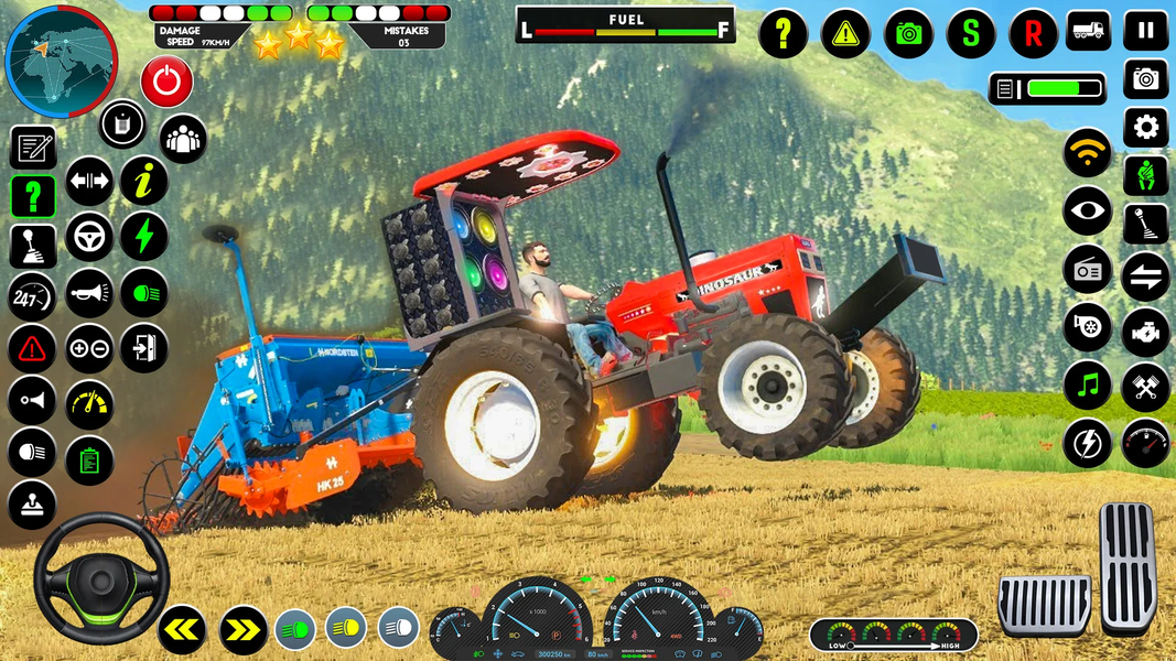 Indian Tractor Tochan Game 3d - Gameplay image of android game