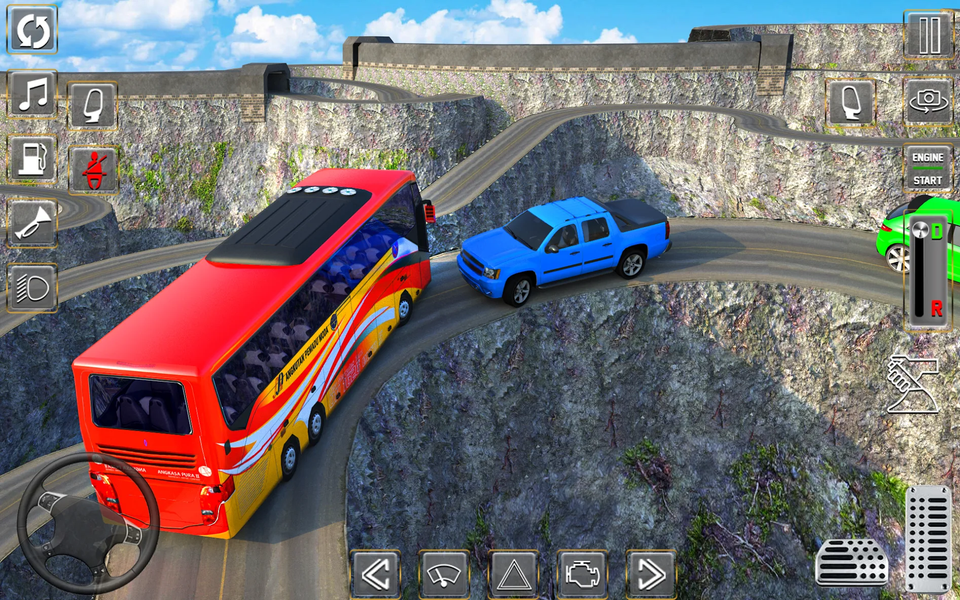 Uphill Offroad Bus Simulator - Gameplay image of android game