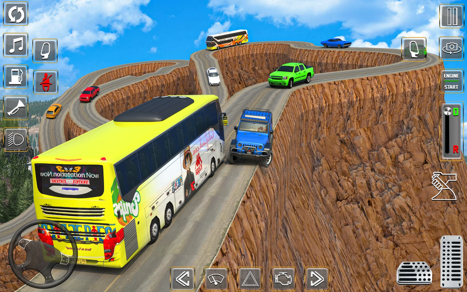 Uphill Offroad Bus Simulator - Gameplay image of android game