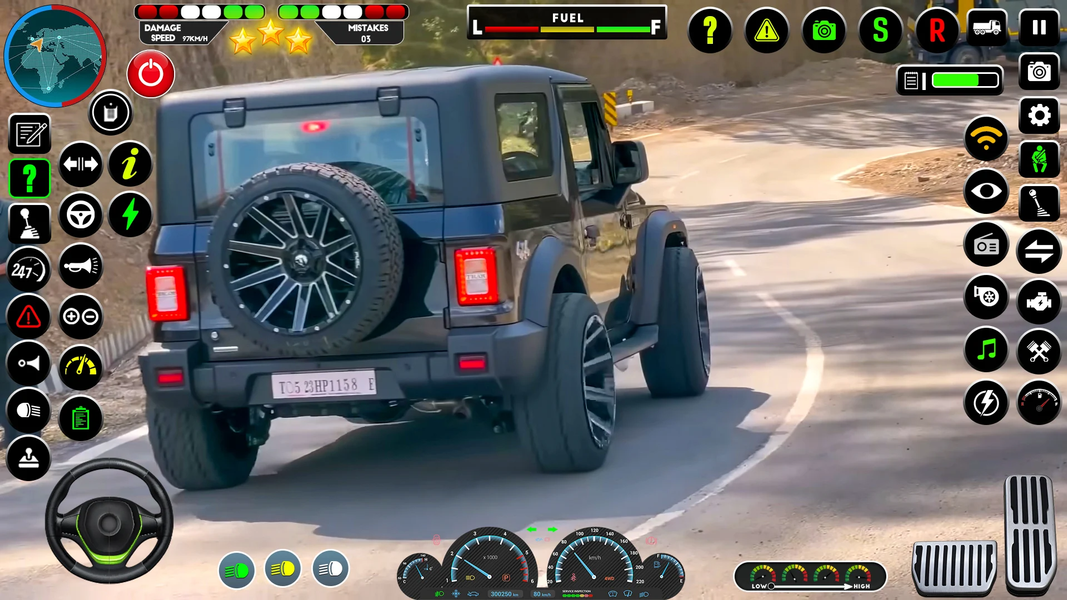 Offroad Jeep Driving:Jeep Game - Gameplay image of android game