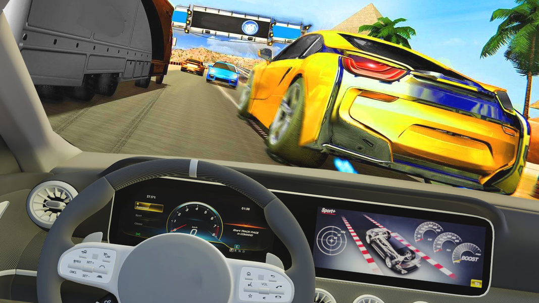 Racing Car: Highway Traffic - Gameplay image of android game