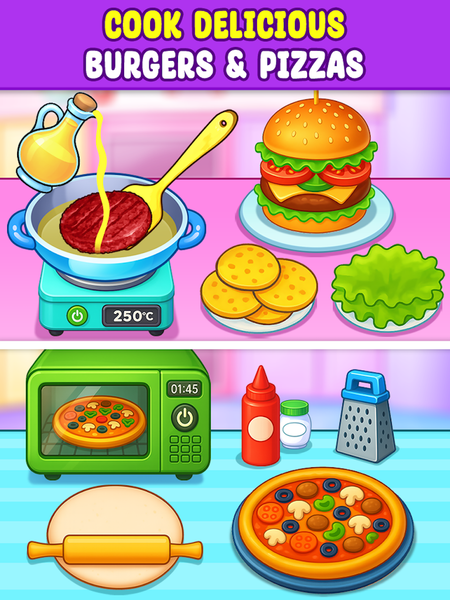 Kitchen Set Kids Cooking Games - عکس بازی موبایلی اندروید