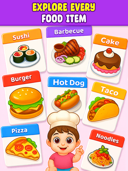 Kitchen Set Kids Cooking Games - عکس بازی موبایلی اندروید