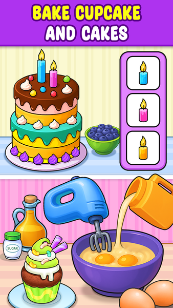 Kitchen Set Kids Cooking Games - عکس بازی موبایلی اندروید