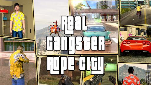 Real Gangster Rope Hero City - Gameplay image of android game