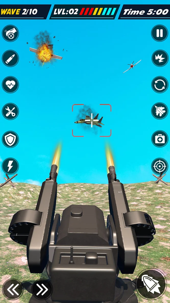 Airplane Attack Shooting Games - Gameplay image of android game