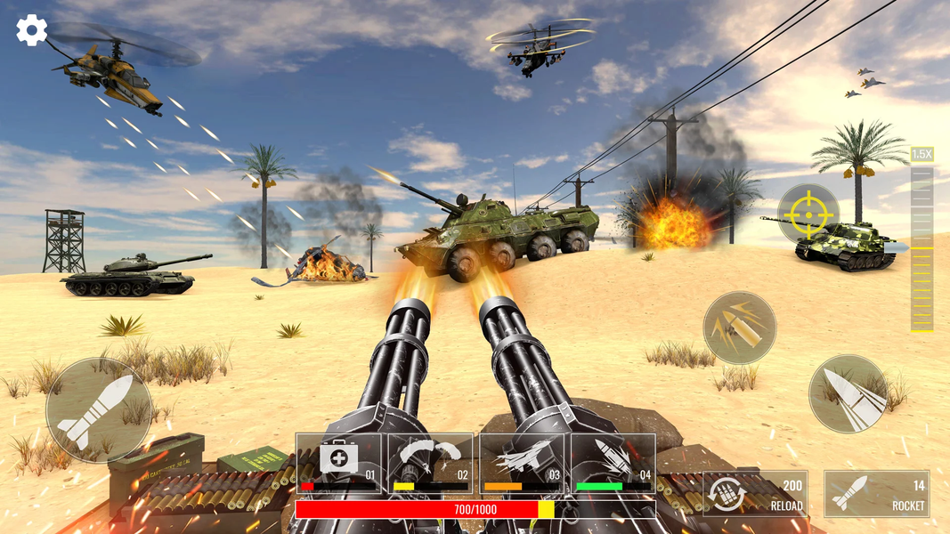 Fight World War Gun Games 3D - عکس بازی موبایلی اندروید