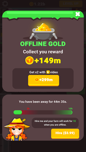 Emoji Farm - Farming Tycoon - Gameplay image of android game