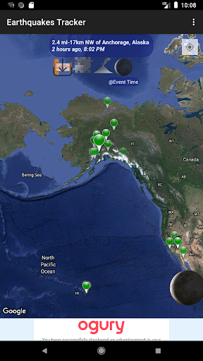 Earthquakes Tracker - Image screenshot of android app