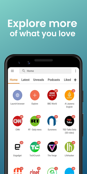 RSS Reader : Feeds & Podcasts - Image screenshot of android app