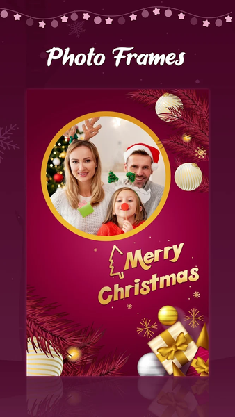 Christmas Photo Frames & Cards - عکس برنامه موبایلی اندروید