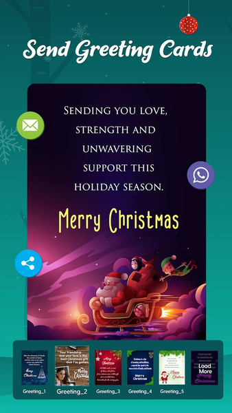 Christmas Photo Frames & Cards - Image screenshot of android app