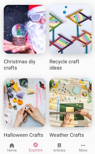 DIY School Crafts Ideas - Image screenshot of android app