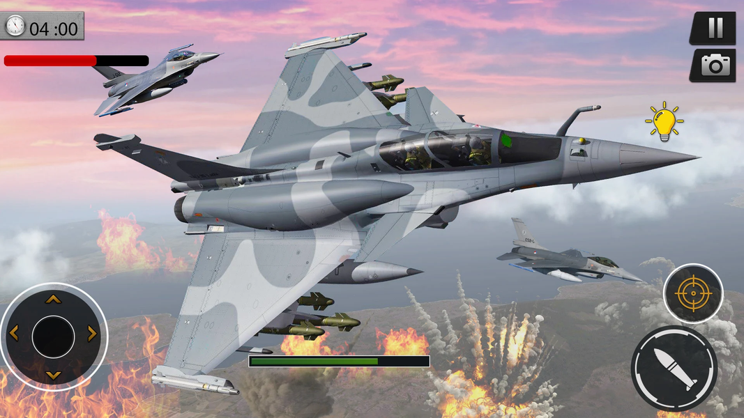 Modern combat jet warplanes - Gameplay image of android game