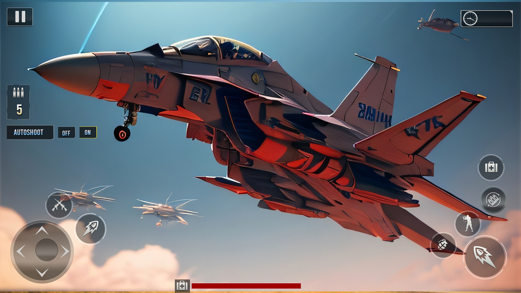 Modern combat jet warplanes - Gameplay image of android game