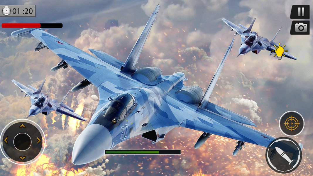 Modern combat jet warplanes - Gameplay image of android game