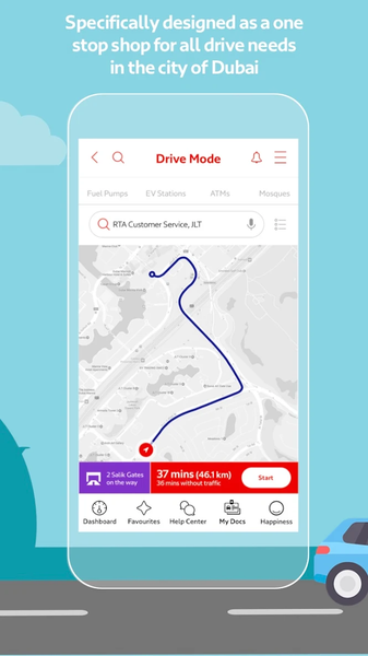 RTA Dubai Drive - عکس برنامه موبایلی اندروید