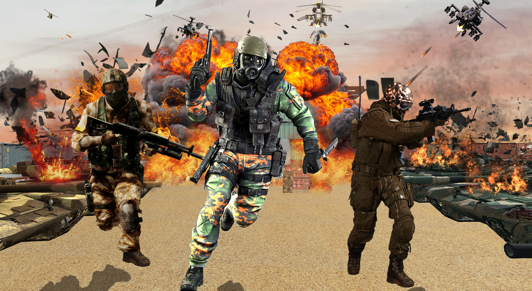 Military  World Shooting Game - Gameplay image of android game