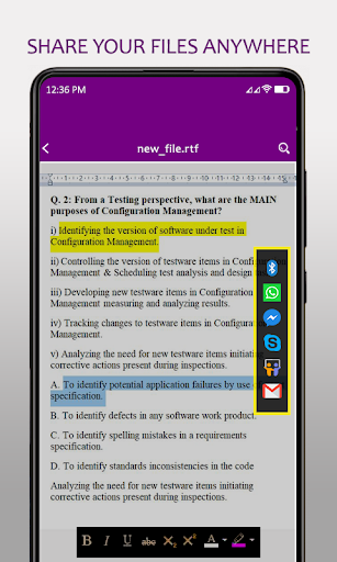 Rtf Viewer Doc RTF File Reader - Image screenshot of android app