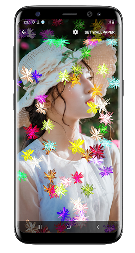 Magic glow Flowers Live Wall - عکس برنامه موبایلی اندروید