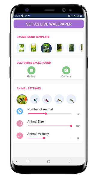 Birds Flying Live Wallpaper - Image screenshot of android app