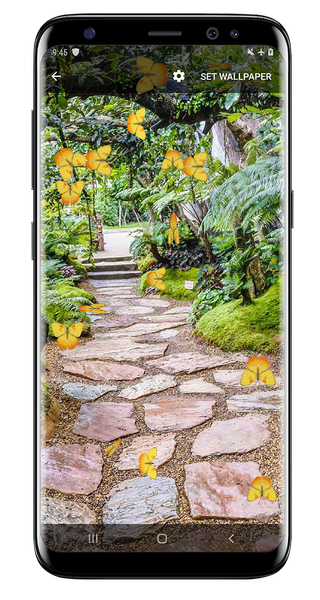Butterfly and Blossom live wallpaper - عکس برنامه موبایلی اندروید