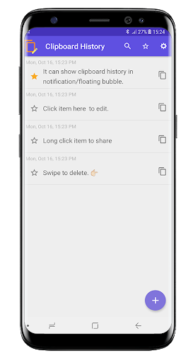 Clipboard History - Copy paste anywhere - Image screenshot of android app
