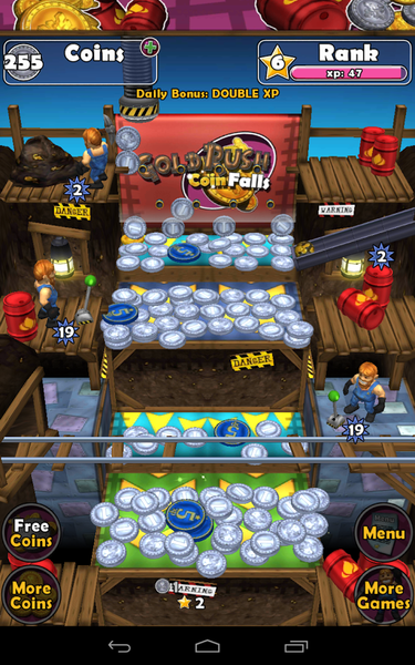Goldrush Coin Falls - Gameplay image of android game
