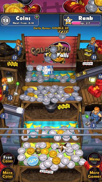Goldrush Coin Falls - Gameplay image of android game