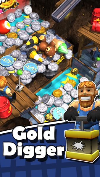 Goldrush Coin Falls - Gameplay image of android game