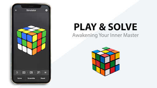 AZ Rubik's cube solver - Image screenshot of android app