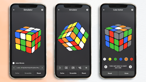 AZ Rubik's cube solver - Image screenshot of android app