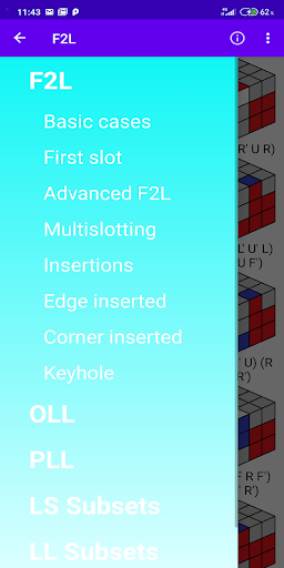 Rubik's Cube Solver Algs 3x3 - Image screenshot of android app