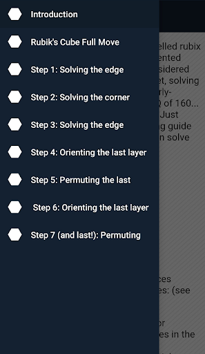 How to solve Rubik's cube - Image screenshot of android app