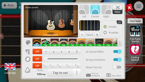 Guitar + - Image screenshot of android app