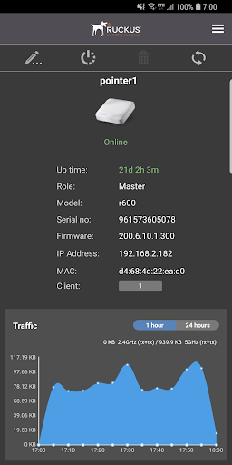 RUCKUS Unleashed - Image screenshot of android app