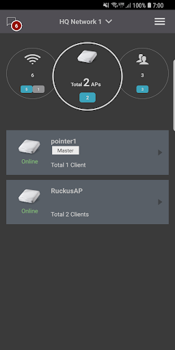 RUCKUS Unleashed - Image screenshot of android app