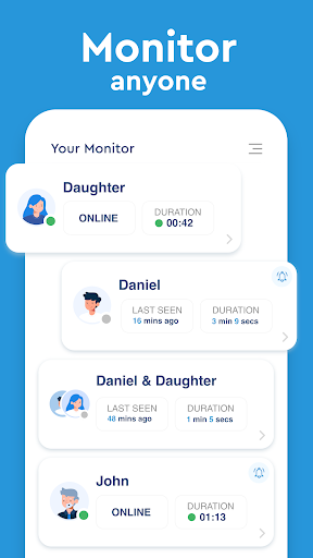 Seen: WA Family Online Tracker - Image screenshot of android app