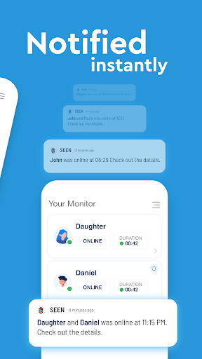Seen: WA Family Online Tracker - Image screenshot of android app