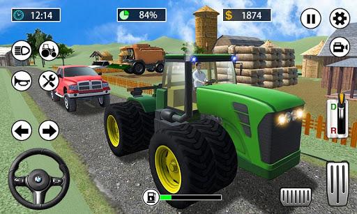 Farming Tractor Driving - Farmer Simulator 2019 - Gameplay image of android game