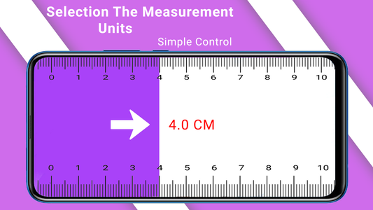 Ruler app & tape measuring centimeters / inches App - grade 2 Math apps