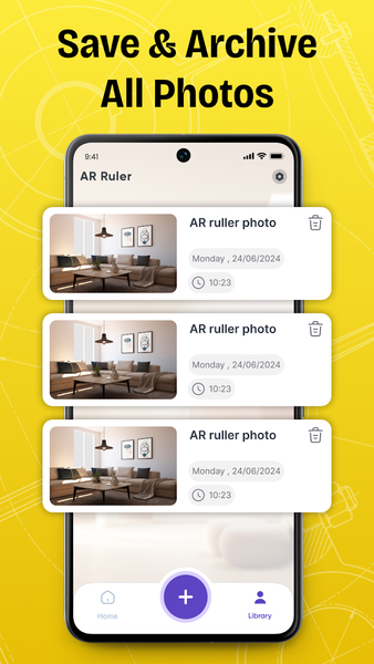 AR Ruler Cam: Photo Measure - Image screenshot of android app
