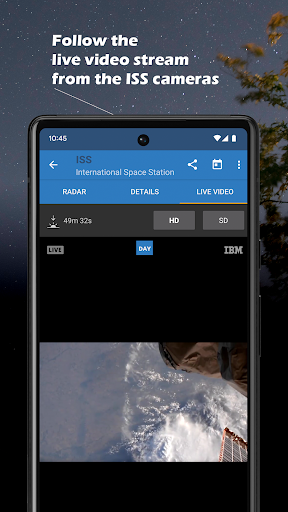 ISS Detector Satellite Tracker - Image screenshot of android app