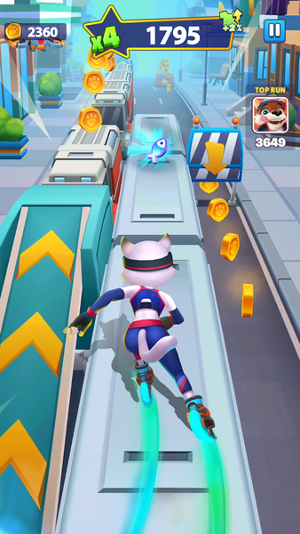 Runner Heroes: Endless Skating - Gameplay image of android game