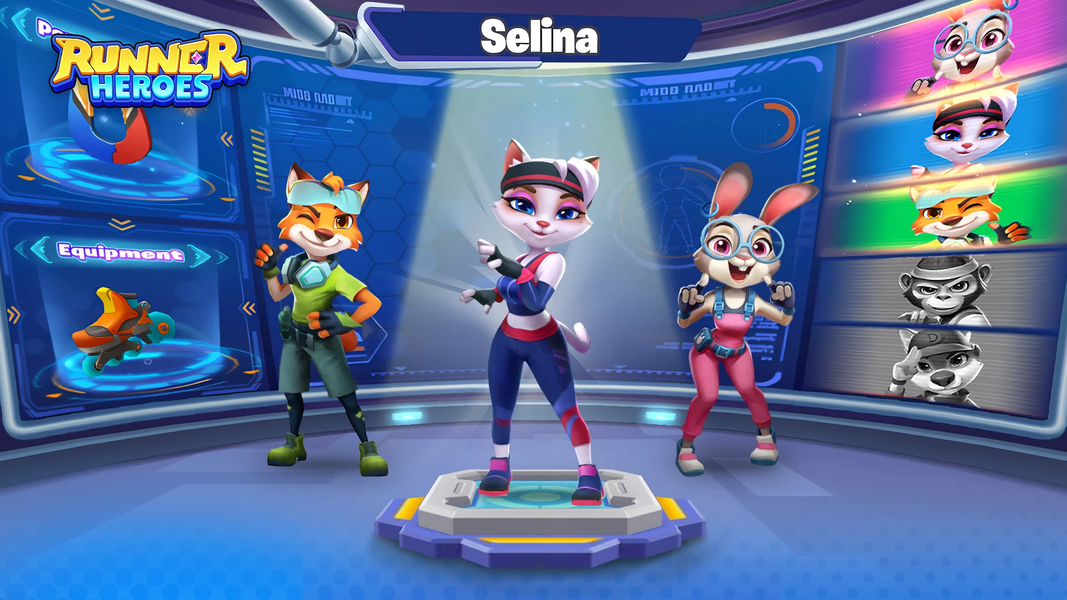 Runner Heroes: Endless Skating - Gameplay image of android game