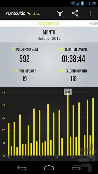 Runtastic Pull-Ups Workout - Image screenshot of android app