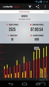 Runtastic Squats Workout - Image screenshot of android app