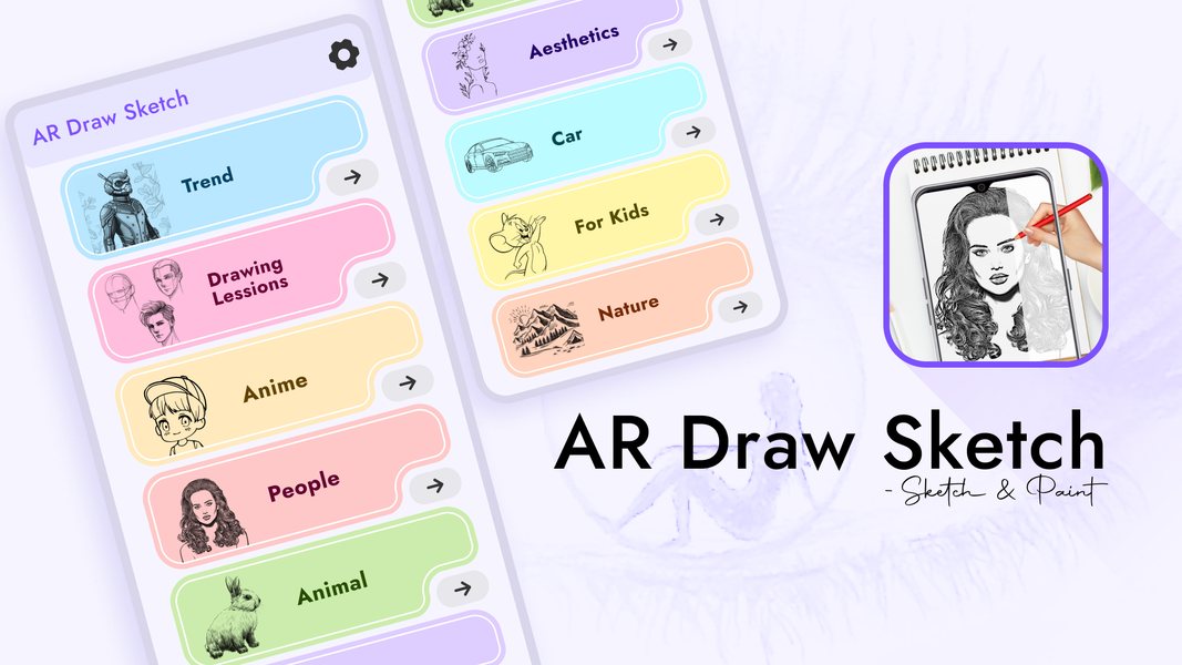 AR Draw Sketch: Sketch & Paint - عکس برنامه موبایلی اندروید