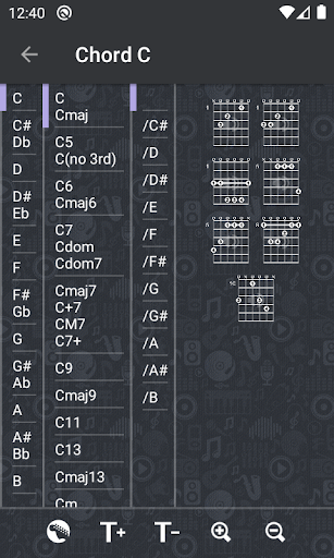 Lyrics with Chords - عکس برنامه موبایلی اندروید